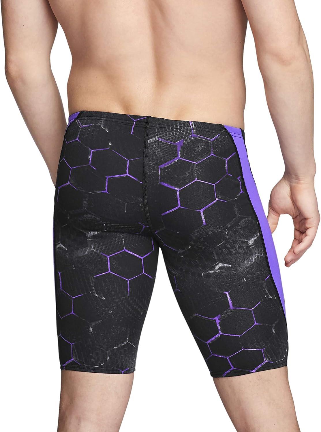 imageSpeedo Mens Swimsuit Jammer Endurance Printed Team ColorsEmerging Speedo Purple