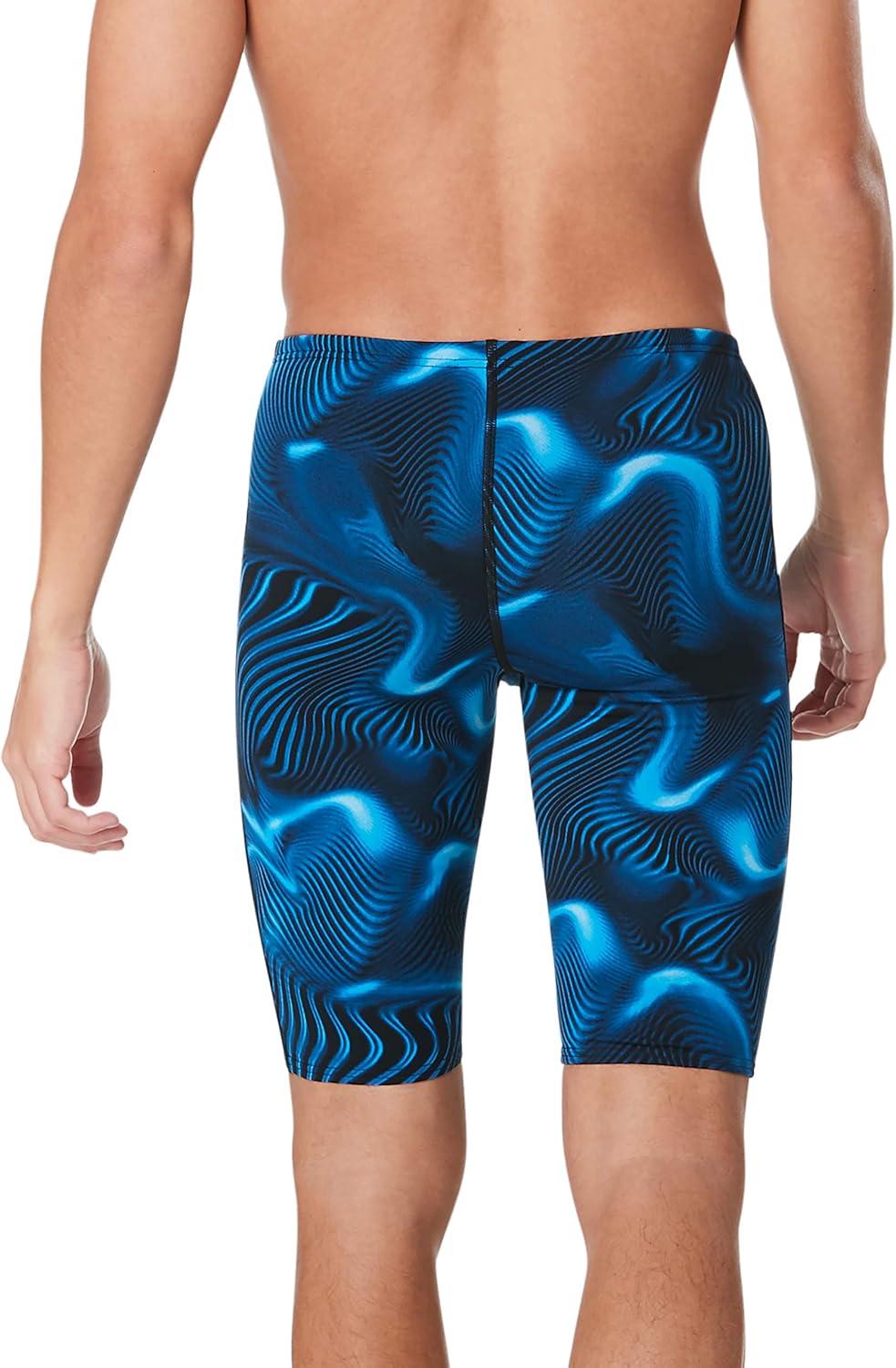 imageSpeedo Mens Swimsuit Jammer Endurance Printed Team ColorsFusion Speedo Blue
