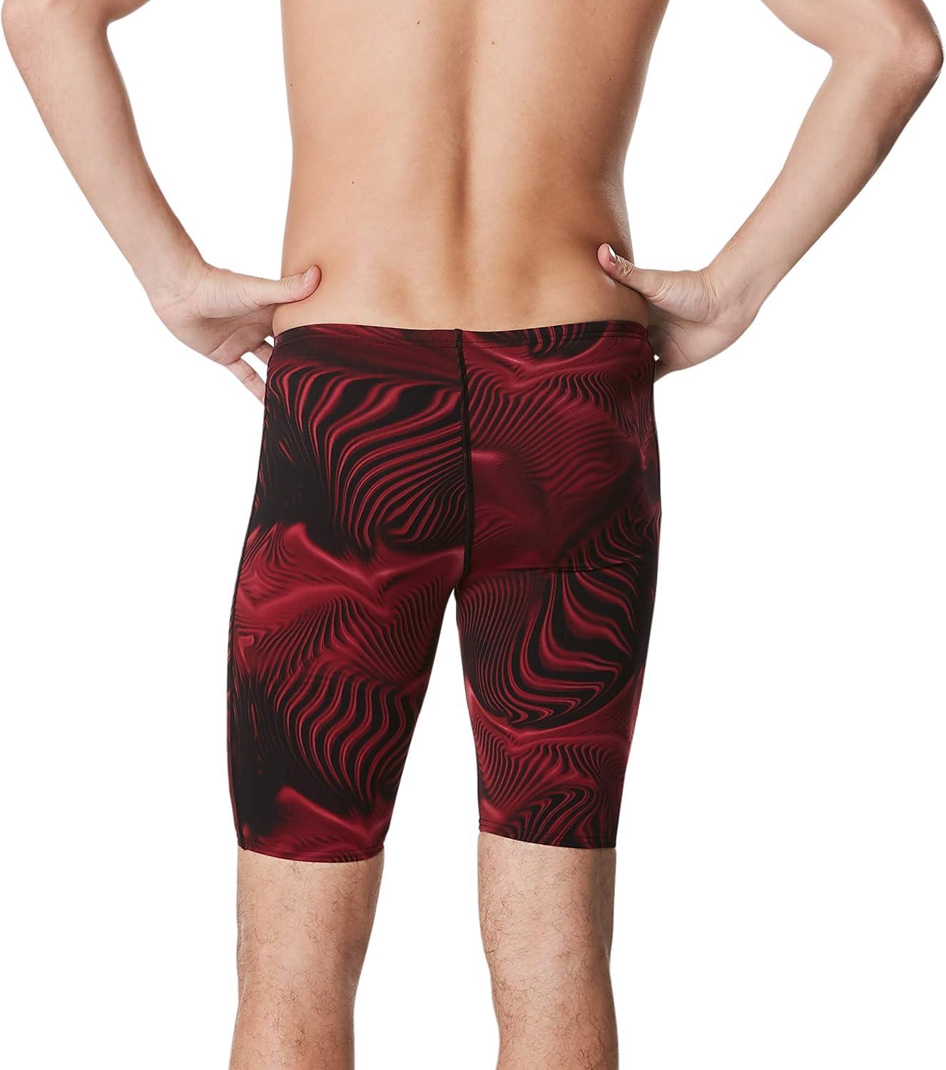 imageSpeedo Mens Swimsuit Jammer Endurance Printed Team ColorsFusion Speedo Maroon