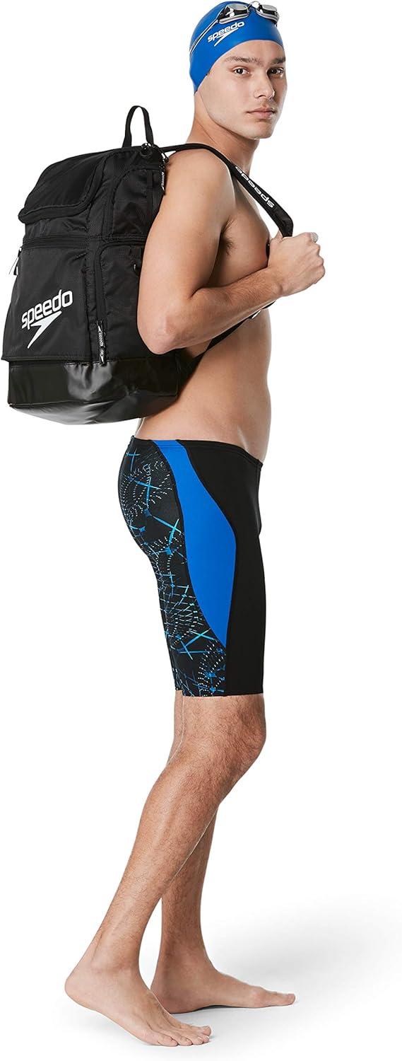 imageSpeedo Mens Swimsuit Jammer Endurance Printed Team ColorsGalactic Speedo Blue