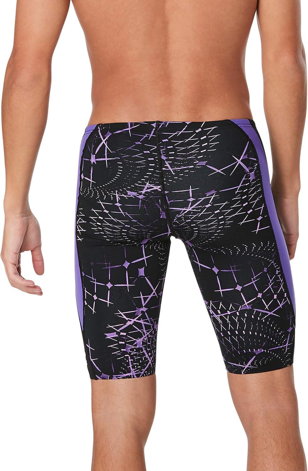 imageSpeedo Mens Swimsuit Jammer Endurance Printed Team ColorsGalactic Speedo Purple