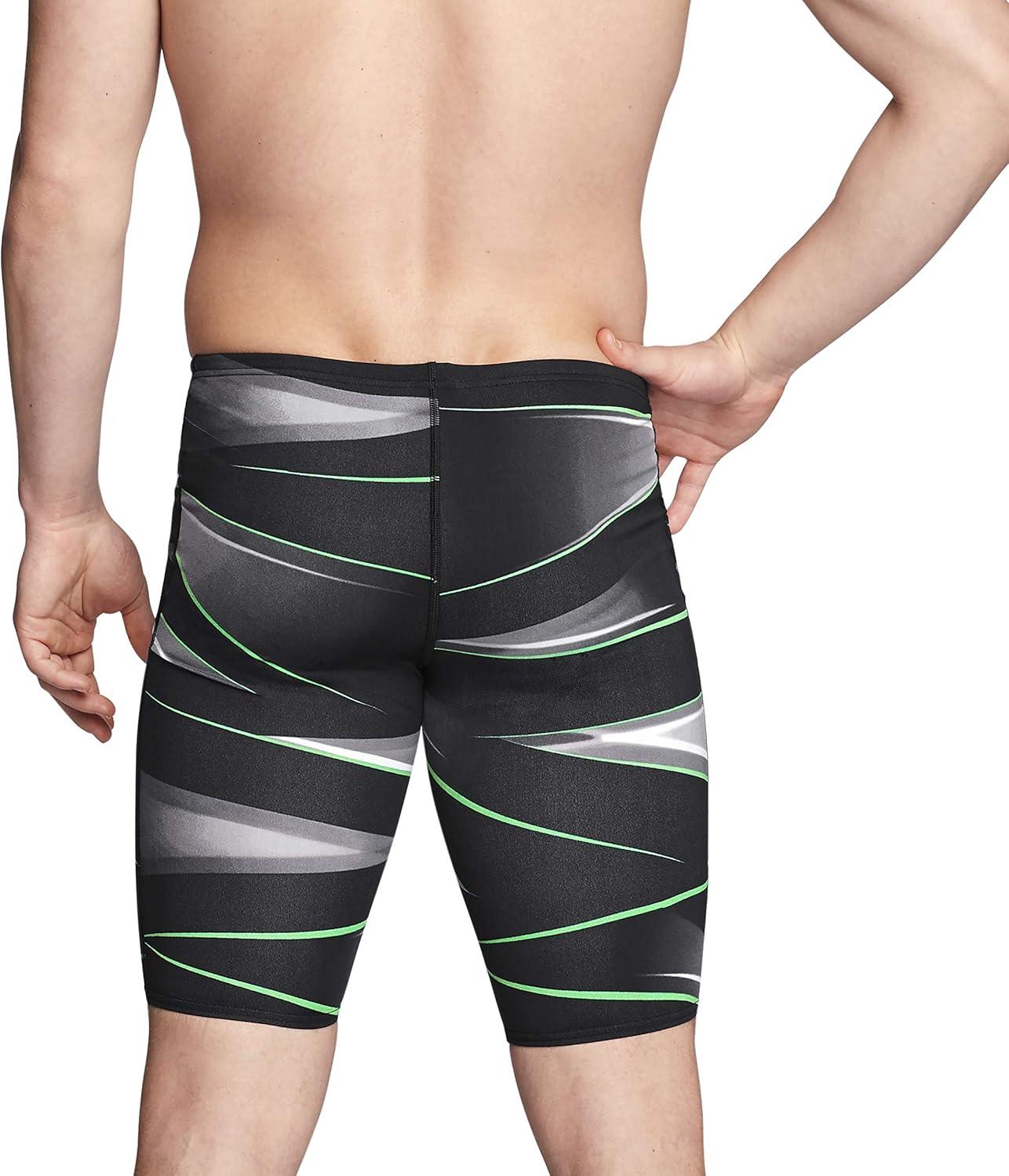 imageSpeedo Mens Swimsuit Jammer Endurance Printed Team ColorsInfinite Speedo Green