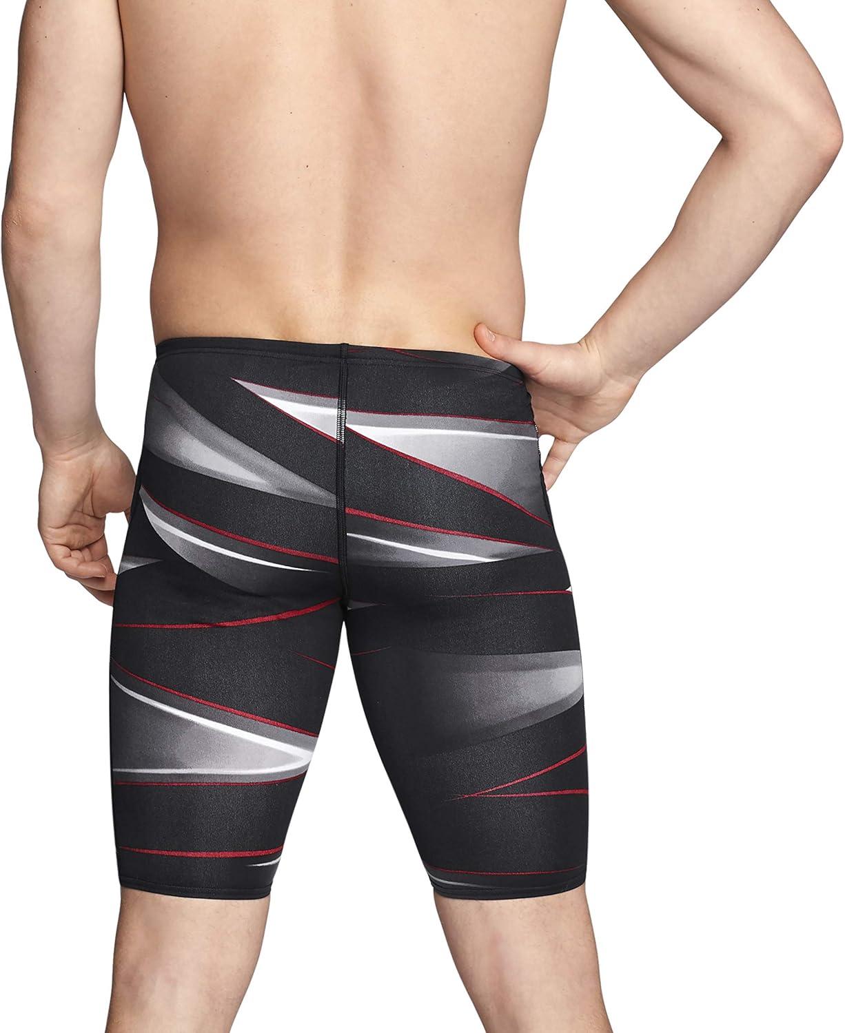 imageSpeedo Mens Swimsuit Jammer Endurance Printed Team ColorsInfinite Speedo Maroon