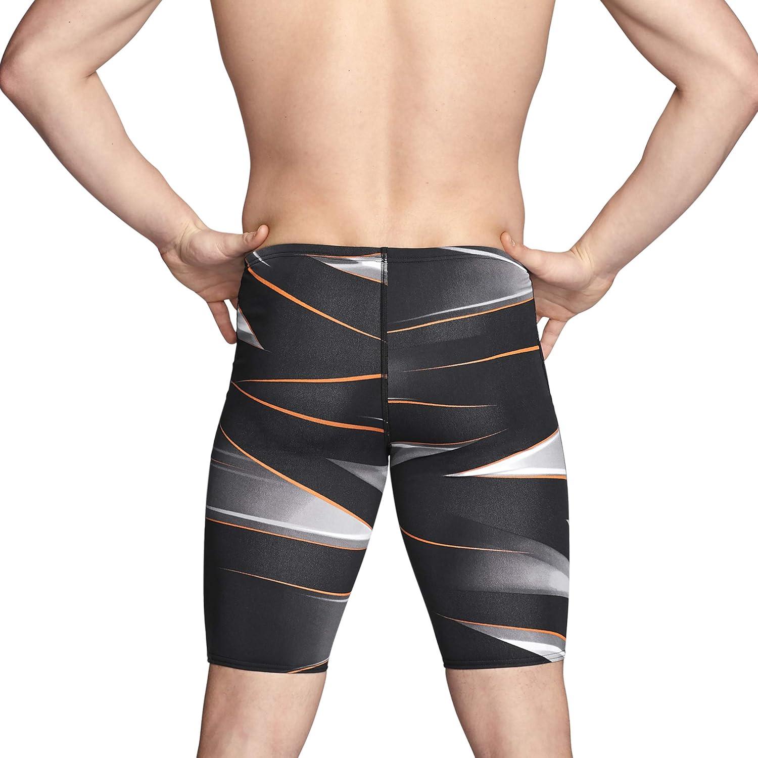 imageSpeedo Mens Swimsuit Jammer Endurance Printed Team ColorsInfinite Speedo Orange