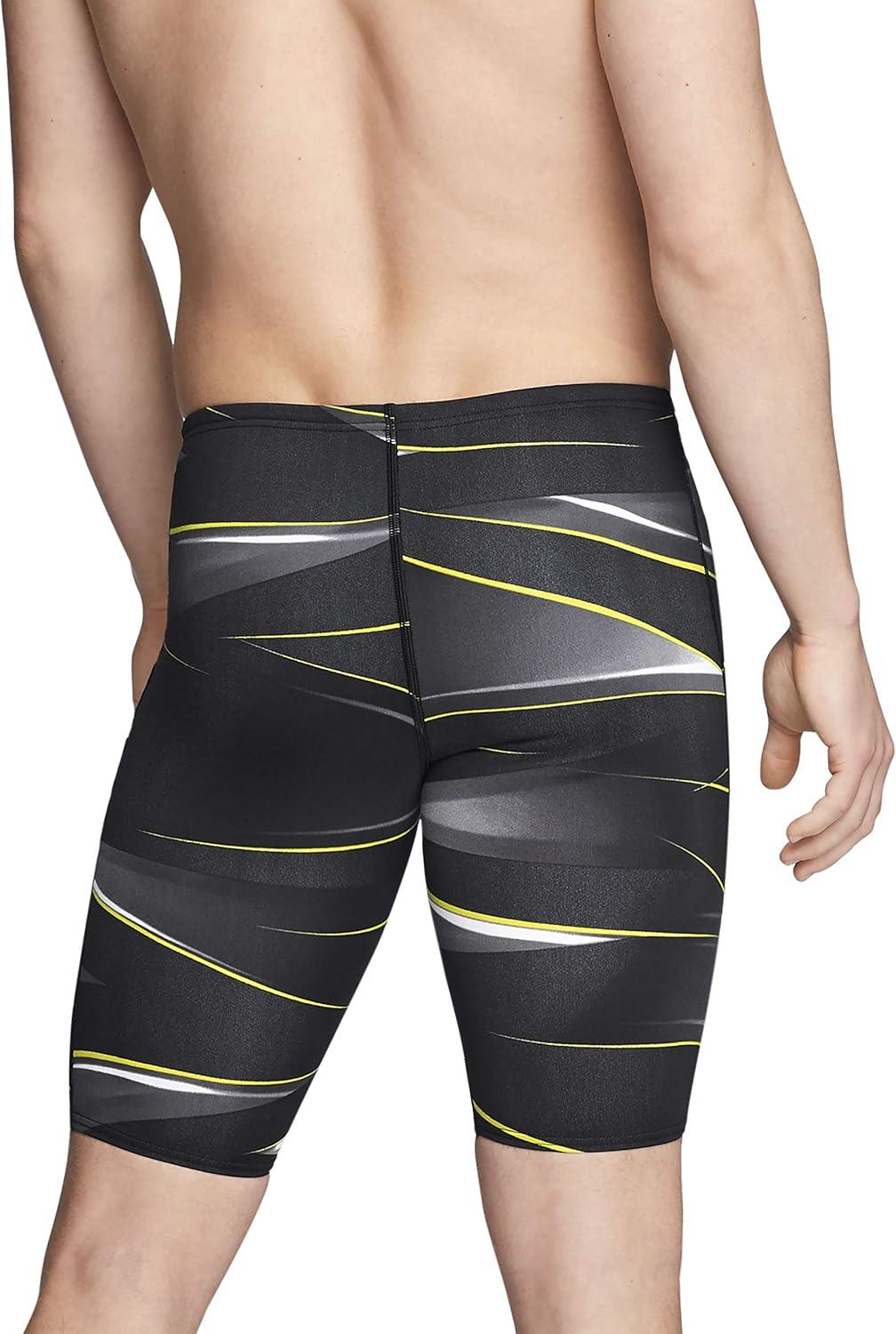 imageSpeedo Mens Swimsuit Jammer Endurance Printed Team ColorsInfinite Speedo Yellow