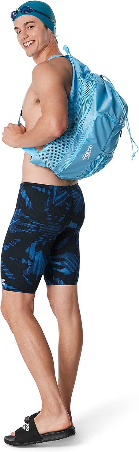 imageSpeedo Mens Swimsuit Jammer Endurance Printed Team ColorsReflected Speedo Blue