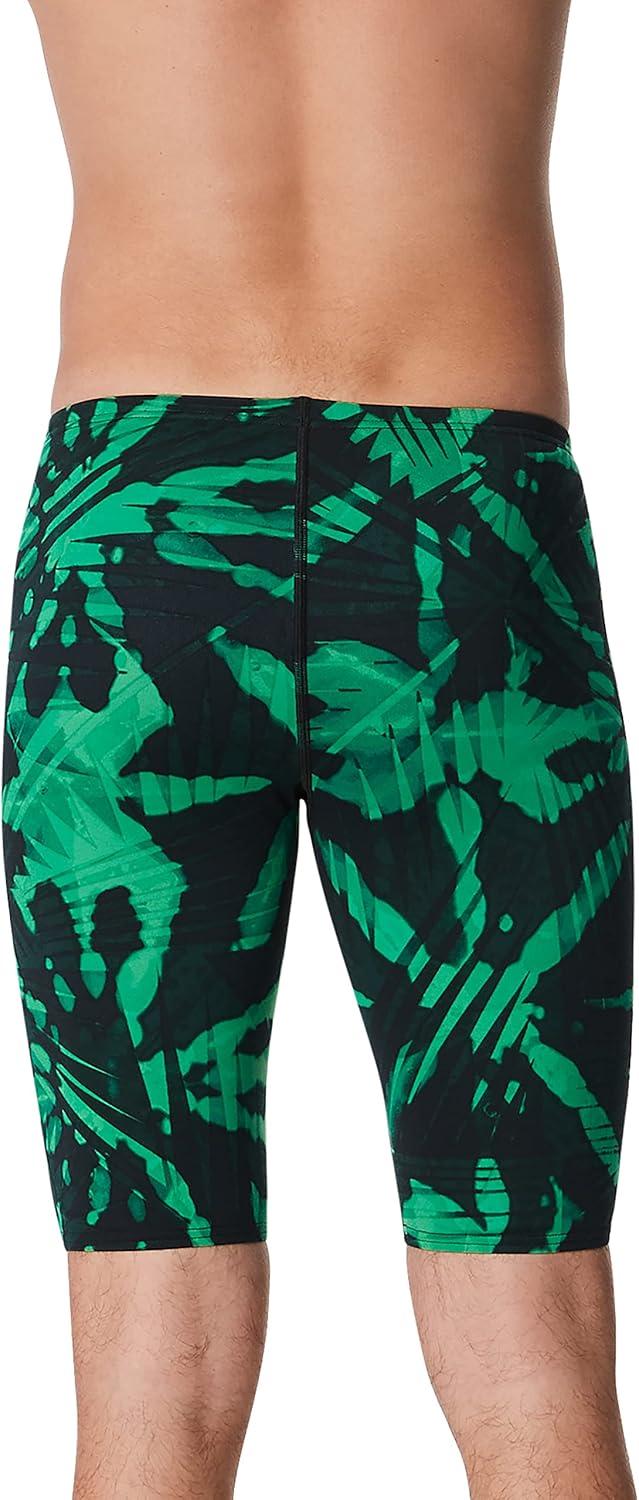 imageSpeedo Mens Swimsuit Jammer Endurance Printed Team ColorsReflected Speedo Green