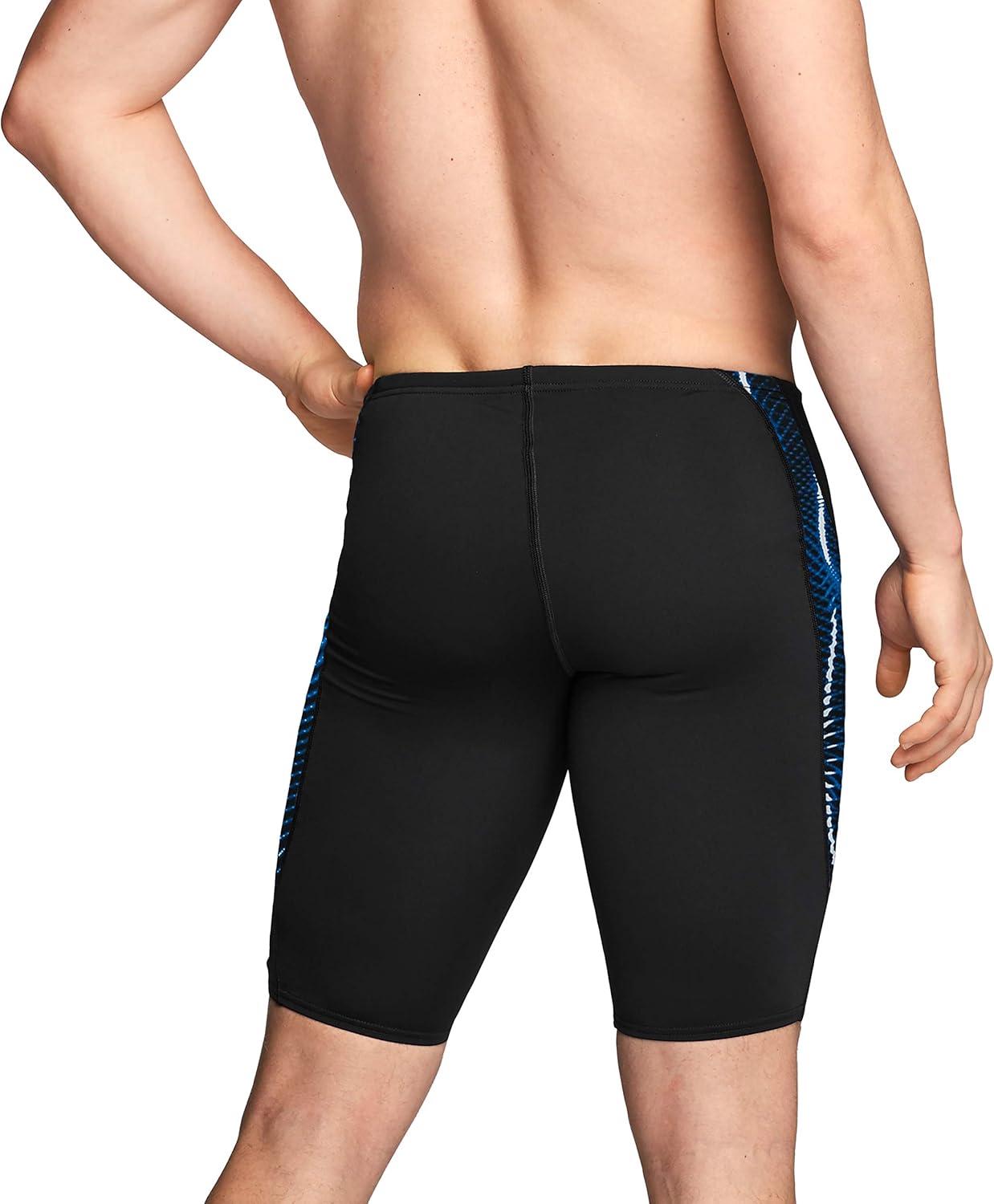 imageSpeedo Mens Swimsuit Jammer Endurance Printed Team ColorsSolar Speedo Blue