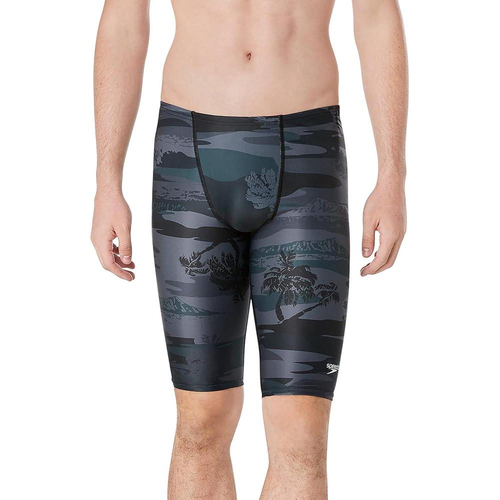 imageSpeedo Mens Swimsuit Jammer Endurance Printed Team ColorsCamo Beach