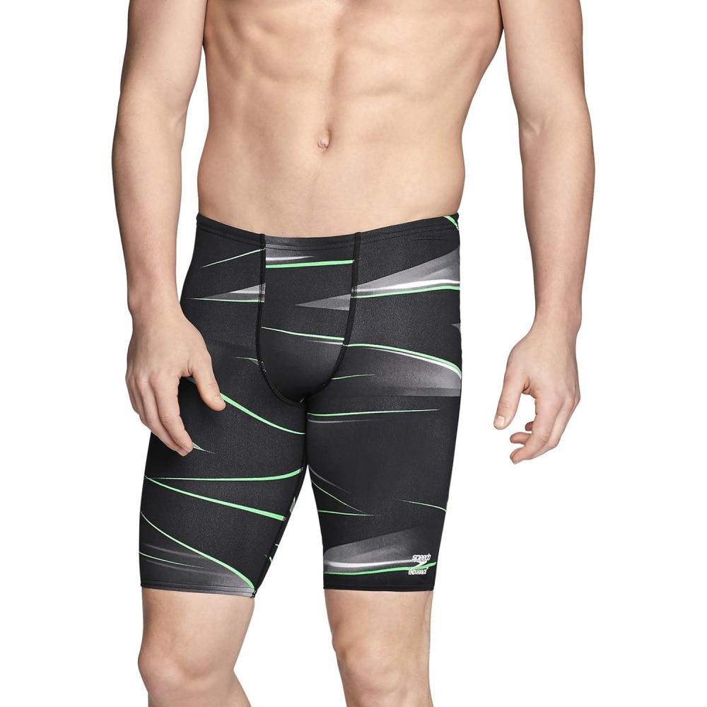 imageSpeedo Mens Swimsuit Jammer Endurance Printed Team ColorsInfinite Speedo Green