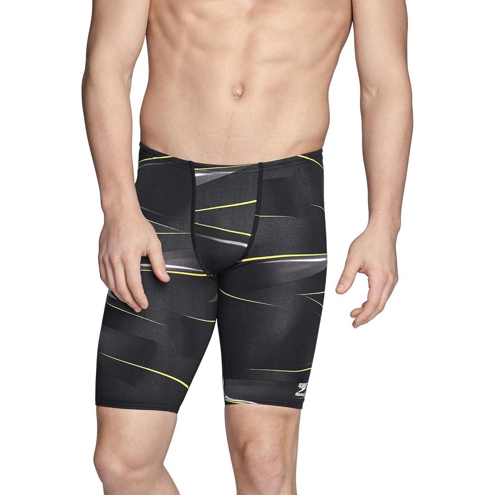 imageSpeedo Mens Swimsuit Jammer Endurance Printed Team ColorsInfinite Speedo Yellow