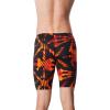 imageSpeedo Mens Swimsuit Jammer Endurance Printed Team ColorsReflected Speedo Orange