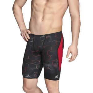 imageSpeedo Mens Swimsuit Jammer Endurance Printed Team ColorsEmerging Speedo Red