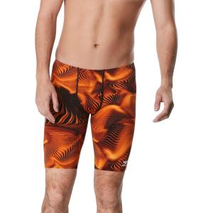 imageSpeedo Mens Swimsuit Jammer Endurance Printed Team ColorsFusion Speedo Orange
