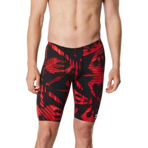 imageSpeedo Mens Swimsuit Jammer Endurance Printed Team ColorsReflected Speedo Red