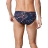 imageSpeedo Mens Caged Out Brief Endurance SwimsuitGalactic RedWhiteBlue