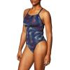 imageSpeedo Womens Swimsuit One Piece Endurance Flyback Printed Adult Team ColorsBeta RedWhiteBlue