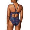 imageSpeedo Womens Swimsuit One Piece Endurance Flyback Printed Adult Team ColorsBeta RedWhiteBlue