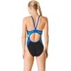 imageSpeedo Womens Swimsuit One Piece Endurance Flyback Printed Adult Team ColorsFlowforce BlueGreen