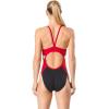 imageSpeedo Womens Swimsuit One Piece Endurance Flyback Printed Adult Team ColorsSpark BlackRed