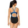 imageSpeedo Womens Swimsuit One Piece Endurance Flyback Solid Adult Team ColorsBlackBlue