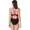 imageSpeedo Womens Swimsuit One Piece Endurance Flyback Solid Adult Team ColorsBlackPink