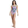 imageSpeedo Womens Swimsuit One Piece Endurance The One Printed Team ColorsBright BluePink