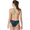 imageSpeedo Womens Swimsuit One Piece Endurance The One Printed Team ColorsGalactic BlueGreen