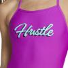 imageSpeedo Womens Swimsuit One Piece Endurance The One Printed Team ColorsMagenta Mania