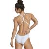 imageSpeedo Womens Swimsuit One Piece Endurance The One Printed Team ColorsOrangeWhite