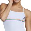 imageSpeedo Womens Swimsuit One Piece Endurance The One Printed Team ColorsRainbow Stripes