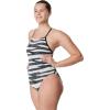 imageSpeedo Womens Swimsuit One Piece ProLT Cross Back Printed Adult Team ColorsContort Speedo BlackWhite