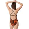 imageSpeedo Womens Swimsuit One Piece ProLT Cross Back Printed Adult Team ColorsFusion Speedo Orange