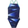 imageSpeedo Womens Swimsuit One Piece ProLT Cross Back Printed Adult Team ColorsInfinite BlueGreen