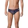 imageSpeedo Mens Caged Out Brief Endurance SwimsuitGalactic RedWhiteBlue