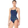 imageSpeedo Womens Swimsuit One Piece Endurance The One Printed Team ColorsBeta NavyGreen
