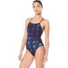 imageSpeedo Womens Swimsuit One Piece Endurance The One Printed Team ColorsBeta RedWhiteBlue