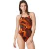 imageSpeedo Womens Swimsuit One Piece ProLT Cross Back Printed Adult Team ColorsFusion Speedo Orange