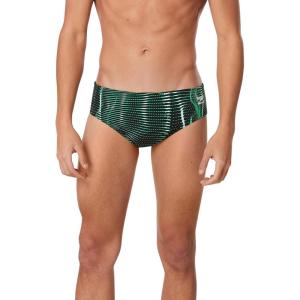 imageSpeedo Mens Caged Out Brief Endurance SwimsuitSolar Speedo Green