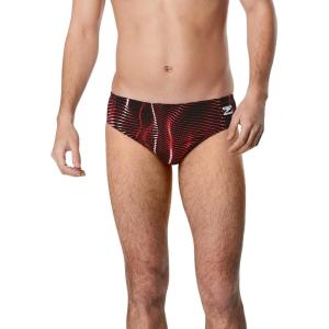 imageSpeedo Mens Caged Out Brief Endurance SwimsuitSolar Speedo Red