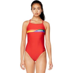 imageSpeedo Womens Swimsuit One Piece Endurance The One Printed Team ColorsPride Bittersweet