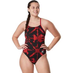 imageSpeedo Womens Swimsuit One Piece Endurance The One Printed Team ColorsReflected Speedo Red