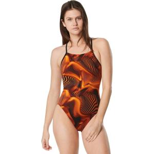imageSpeedo Womens Swimsuit One Piece ProLT Cross Back Printed Adult Team ColorsFusion Speedo Orange
