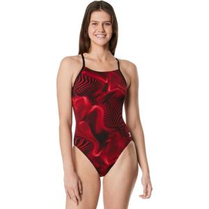 imageSpeedo Womens Swimsuit One Piece ProLT Cross Back Printed Adult Team ColorsFusion Speedo Red