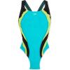 imageSpeedo Womens Swimsuit One Piece Creora Highclo Quantum Splice High Cut SolidFusion Ceramic