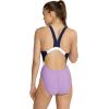 imageSpeedo Womens Swimsuit One Piece Creora Highclo Quantum Splice High Cut SolidFusion Fairy Wren