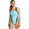 imageSpeedo Womens Swimsuit One Piece Creora Highclo Quantum Splice High Cut SolidFusion Fairy Wren