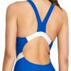 imageSpeedo Womens Swimsuit One Piece Creora Highclo Quantum Splice High Cut SolidFusion Speedo Blue