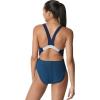 imageSpeedo Womens Swimsuit One Piece Creora Highclo Quantum Splice High Cut SolidHeather Bright Cobalt