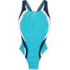 imageSpeedo Womens Swimsuit One Piece Creora Highclo Quantum Splice High Cut SolidHeather Ceramic